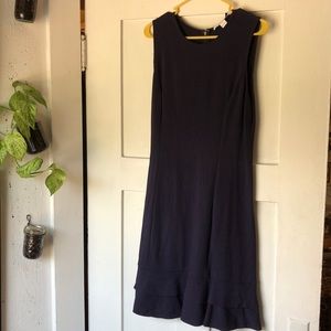 Diane von Furstenberg navy fit and flare dress
